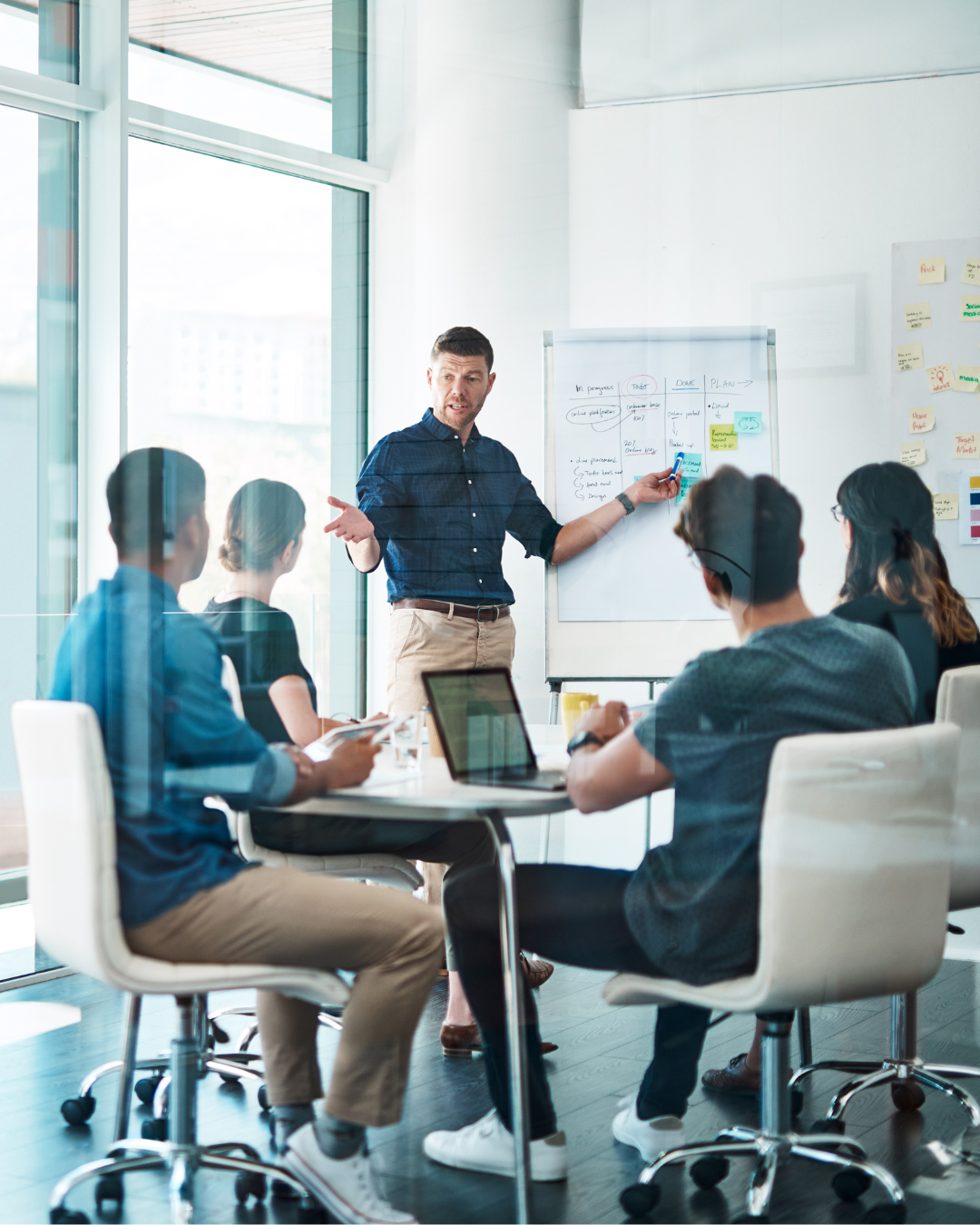 Team strategy meeting image